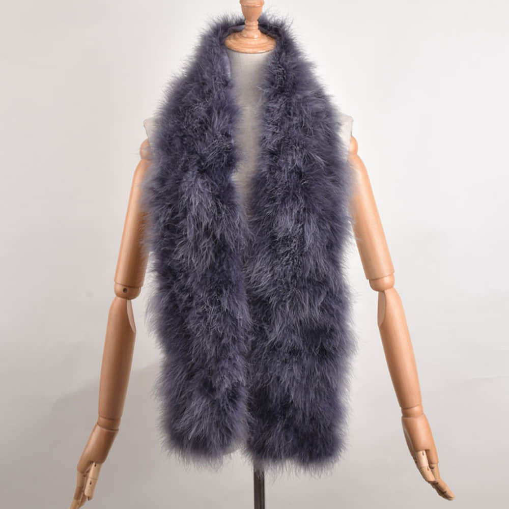 HL20W010 Turkey Feather Fur Scarf Wholesale