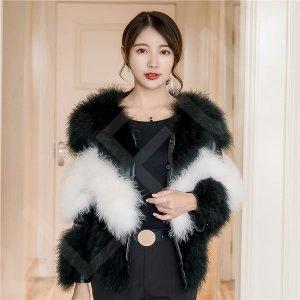 Turkey feather cheap coat