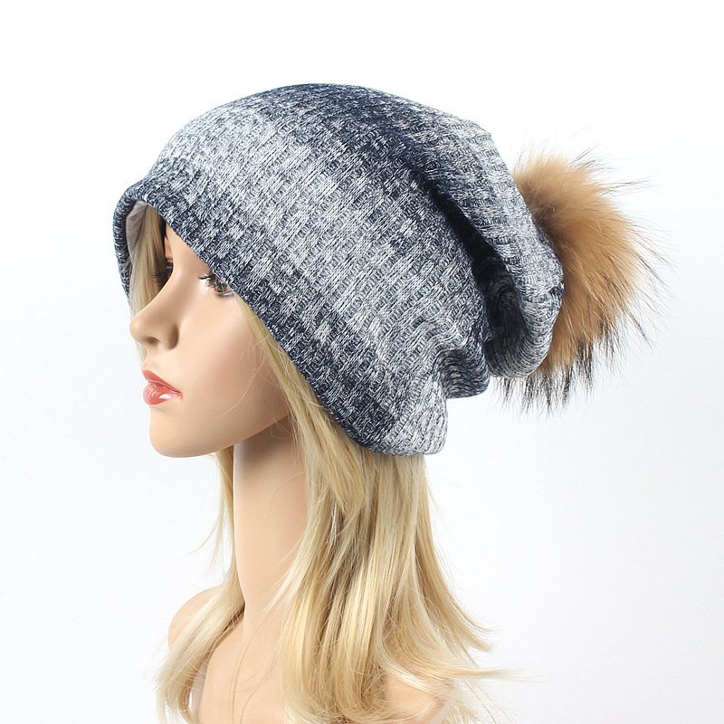 Wholesale Beanie Hat With Fur pompom