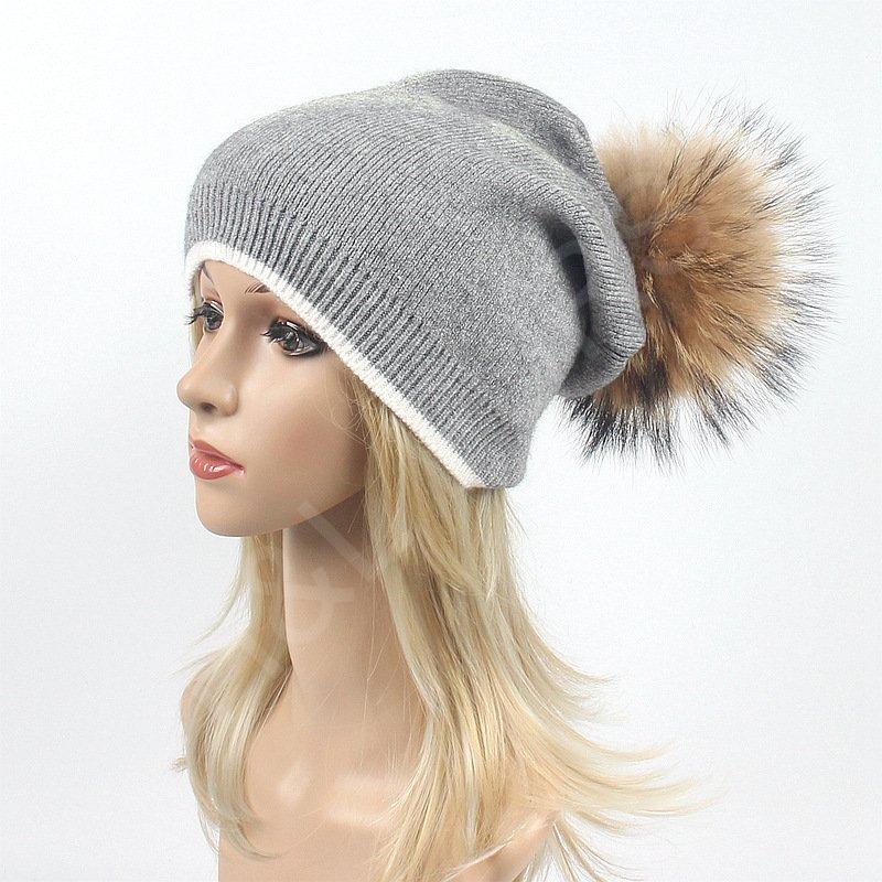 Wholesale Knitting Hat With Fur pompom Wholesale Knitting Hat With Fur Ball