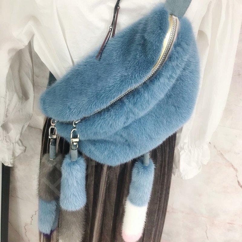 Fur Fanny Pack (5) Mink Fur Fanny Pack