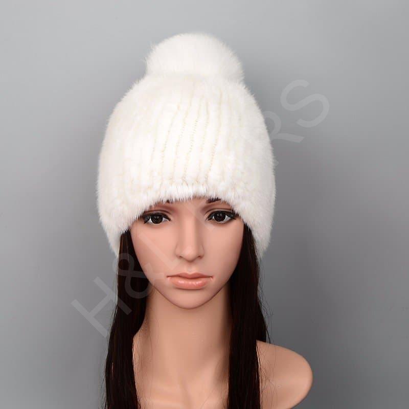 Mink Fur Hat HL8C013-E Mink Fur Hat