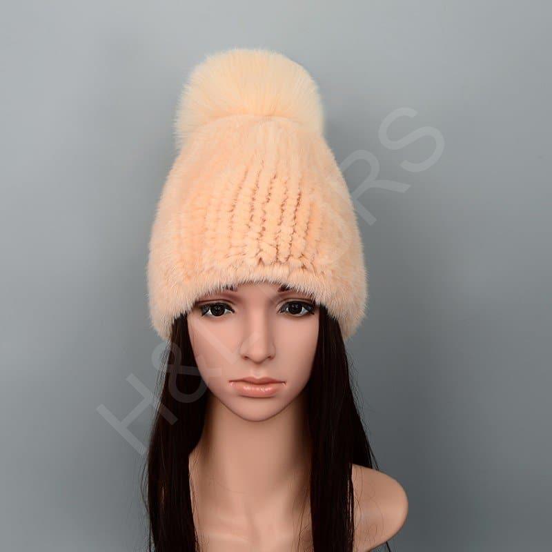 Mink Fur Hat HL8C013-G Mink Fur Hat