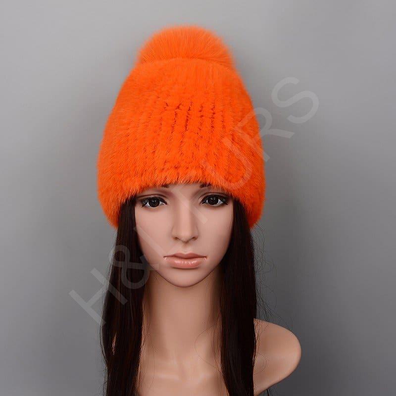 Mink Fur Hat HL8C013-H Mink Fur Hat