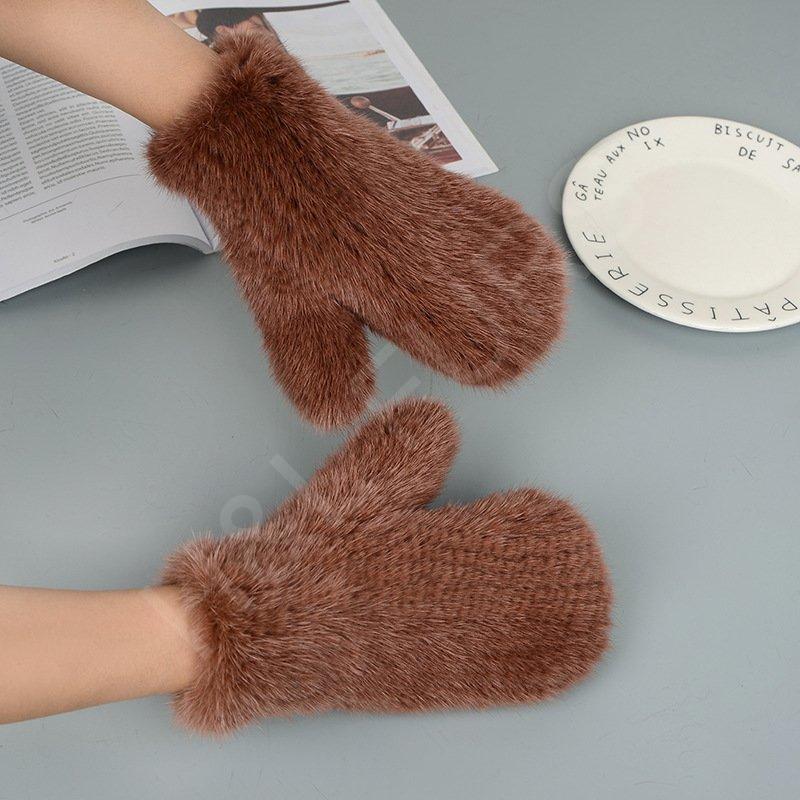Mink Fur Gloves HL8S003 (1) Mink Fur Gloves