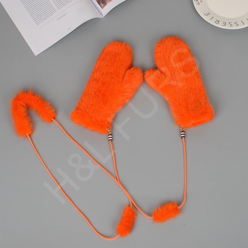 Hot Selling Mink Glove HL8S003 (2) Hot Selling Mink Glove