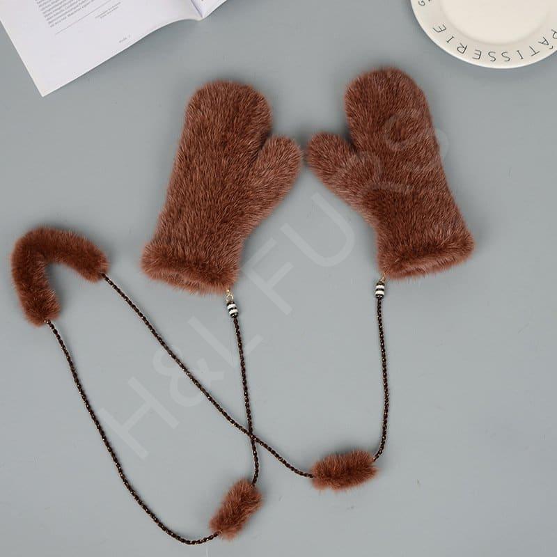 Hot Selling Mink Glove HL8S003 (3) Hot Selling Mink Glove