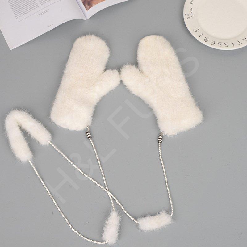 Knit Mink Glove HL8S003 (5) Knit Glove