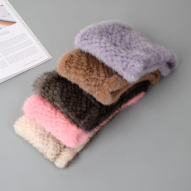 HL8T004 Mink Fur Headband Wholesale  (4) HL8T004 Mink Fur Headband Wholesale (4)