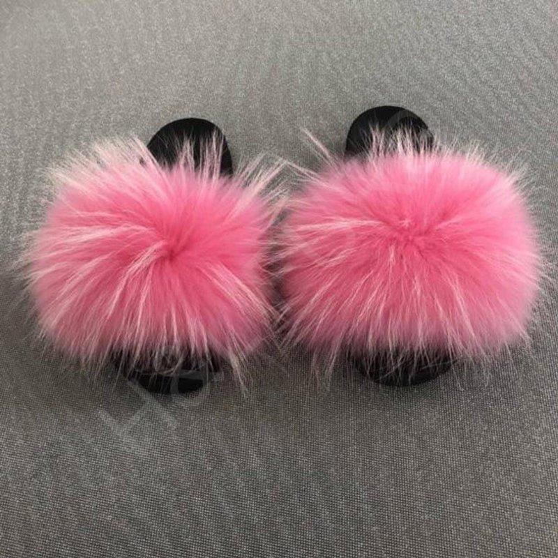 Raccoon Fur Furry Slides