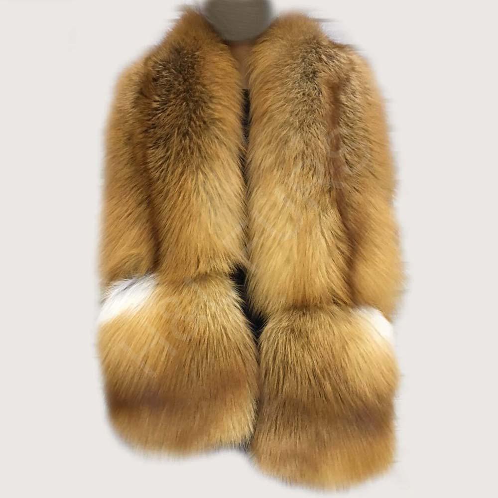 HL9W056 Fox full skin scarf with pocket (2)