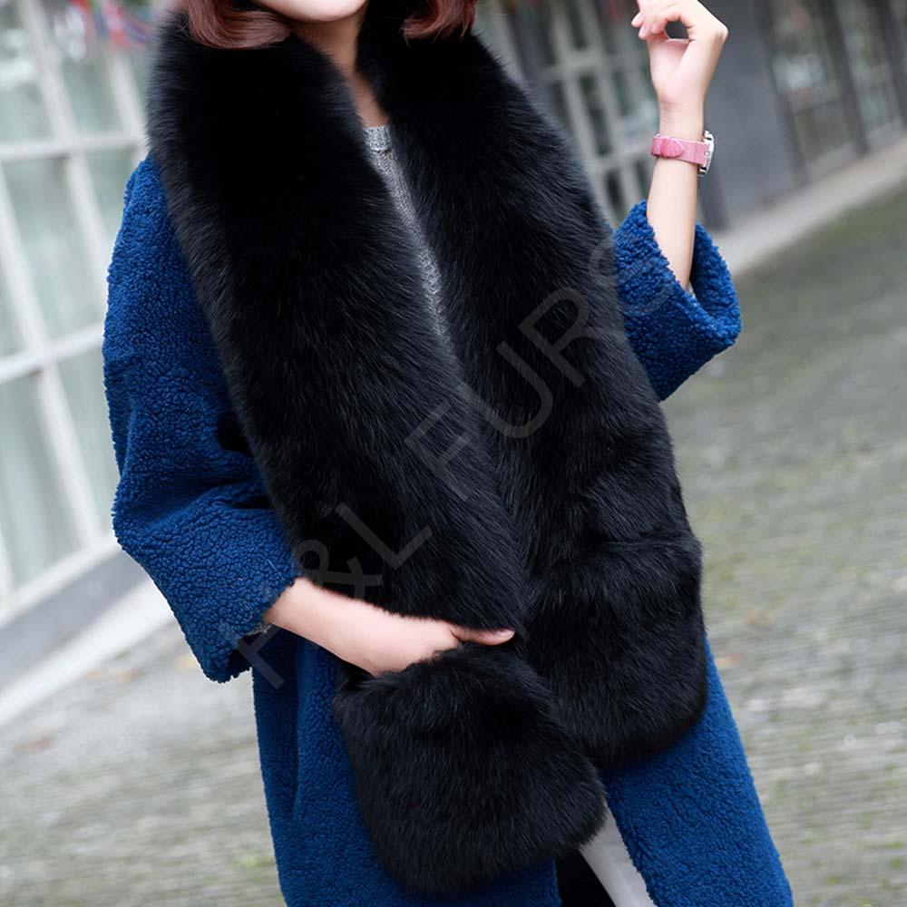 HL9W056 Fox full skin scarf with pocket (3)