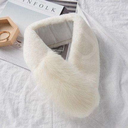 HL9W066 Rex rabbit and fox full skin scarf (3)