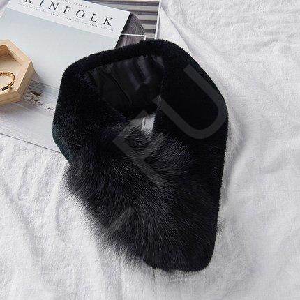 HL9W066 Rex rabbit and fox full skin scarf (4)