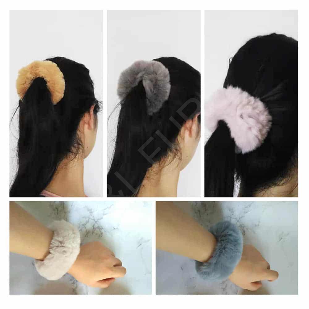 HL20Q003 hair tie fur hairband-1
