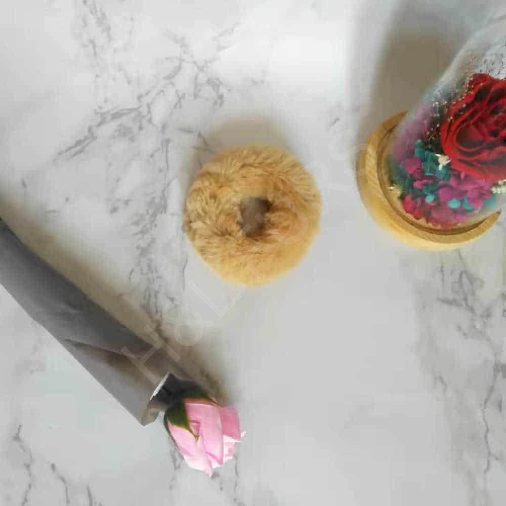HL20Q003 hair tie fur hairband-2