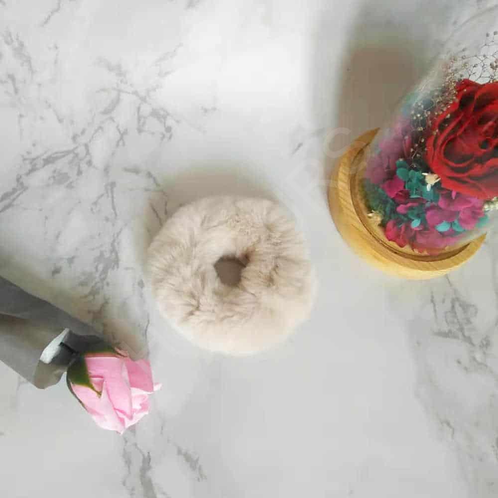 HL20Q003 hair tie fur hairband-4