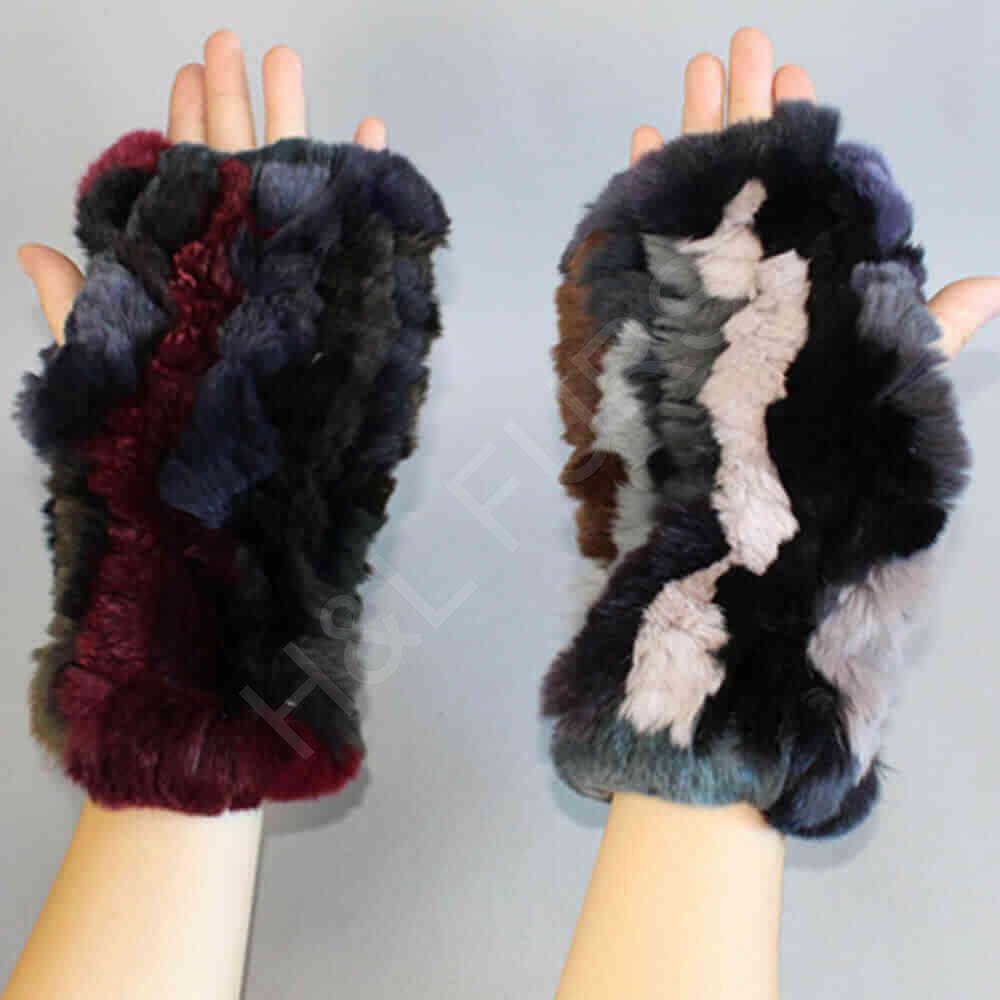 HL8S001 Rex Rabbit Knitted Fashion Glove-1
