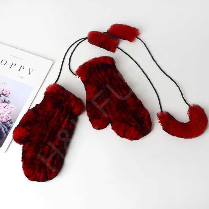 HL8S006 Rex Rabbit Knit Mitten-1