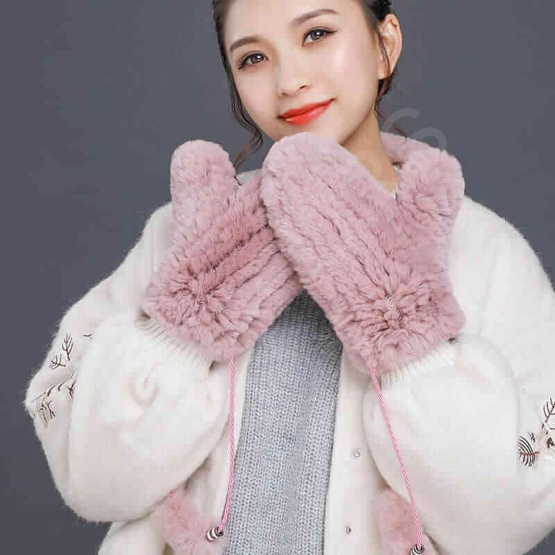 HL8S006 Rex Rabbit Knit Mitten-15