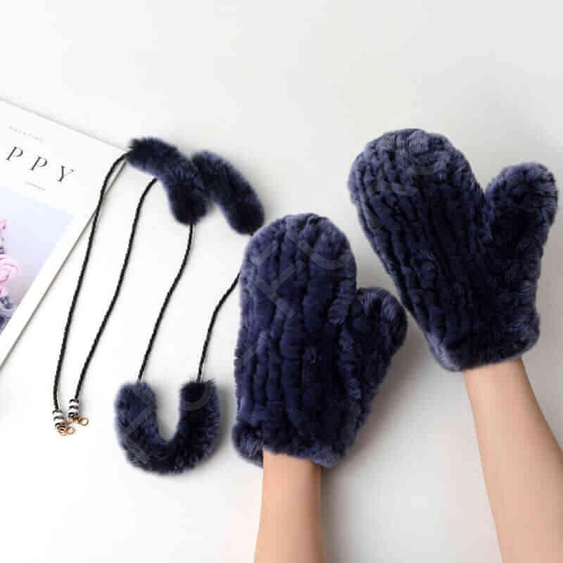 HL8S006 Rex Rabbit Knit Mitten-16