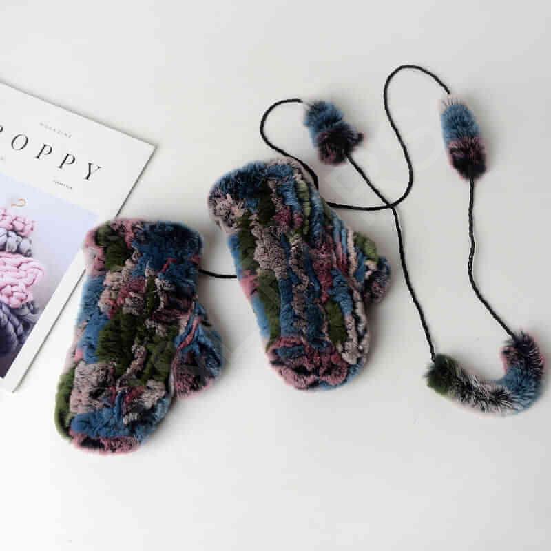 HL8S006 Rex Rabbit Knit Mitten-5