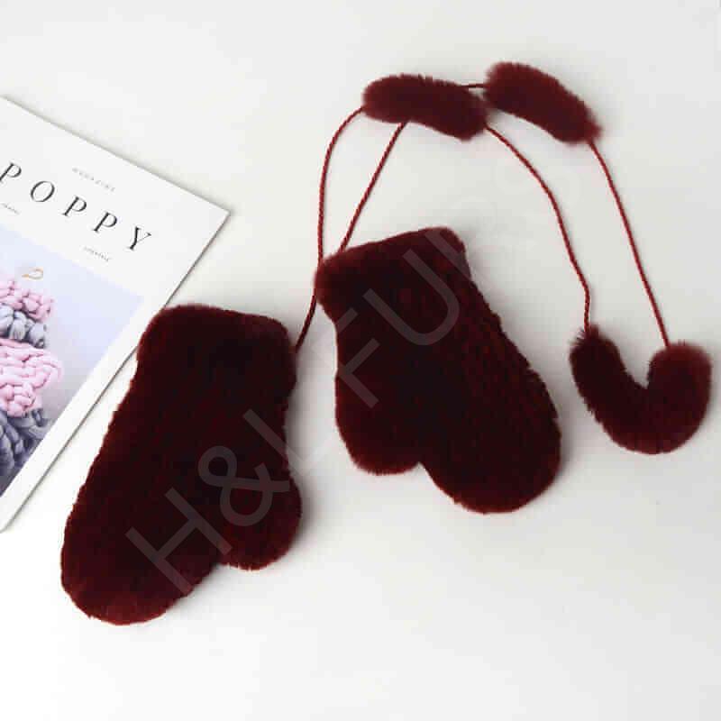 HL8S006 Rex Rabbit Knit Mitten-7