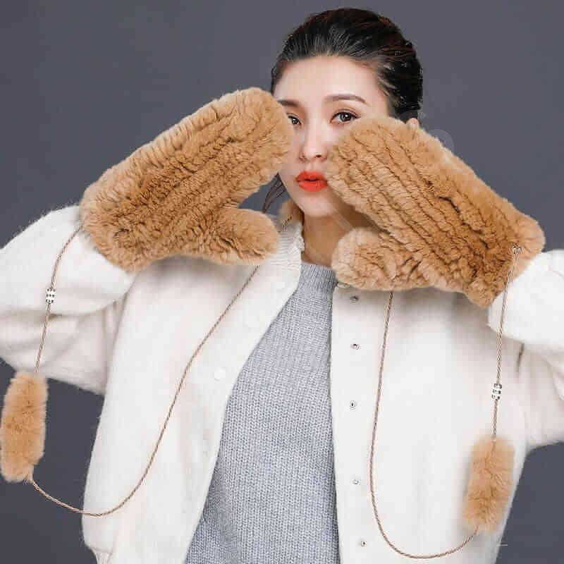 HL8S006 Rex Rabbit Knit Mitten-8