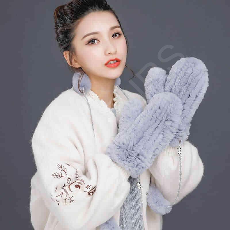 HL8S006 Rex Rabbit Knit Mitten-9