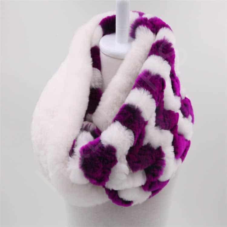 HL8W033 Rex Rabbit Scarf-7