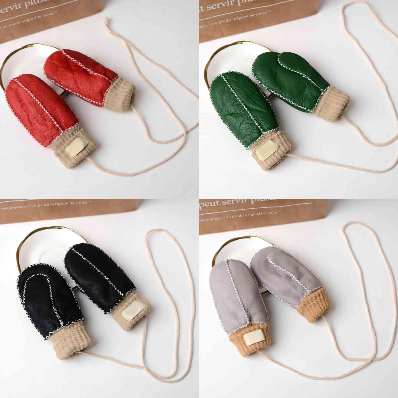 HL9S001 Lamb Fur Mitten- 1