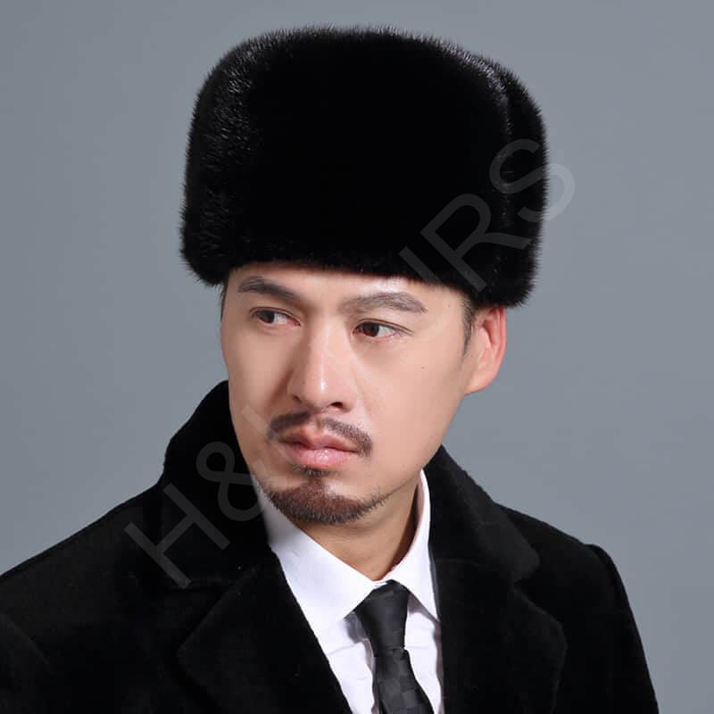 Traditional Real Mink Fur Hat Wholesale for Men HL20C033-A1