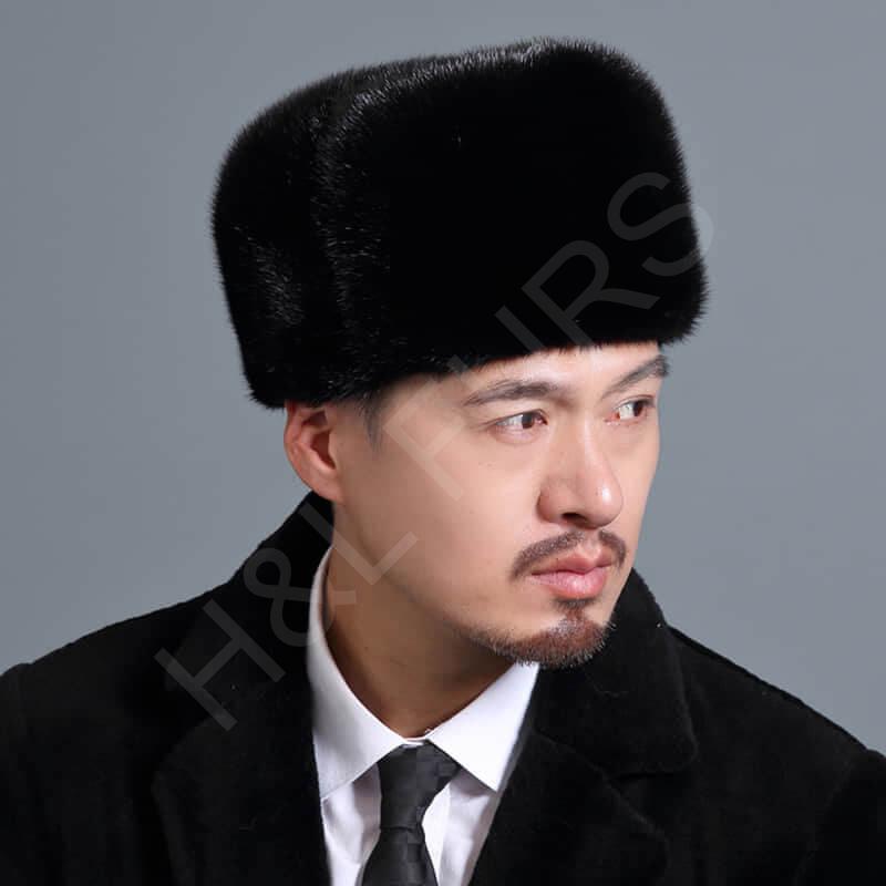 Traditional Real Mink Fur Hat Wholesale for Men HL20C033-A2