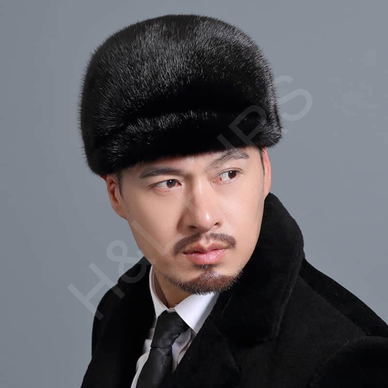 Men’s Real Mink Fur Hat Wholesale HL20C034-A1 Men’s Real Mink Fur Hat Wholesale HL20C034-A1