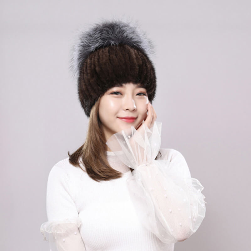 Wholesale Mink Fur Hat for Boutiques HL20C036-B