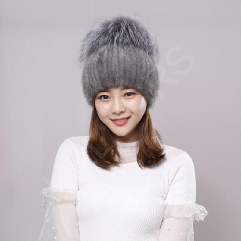 Wholesale Mink Fur Hat for Boutiques HL20C036-C Wholesale Mink Fur Hat for Boutiques HL20C036-C