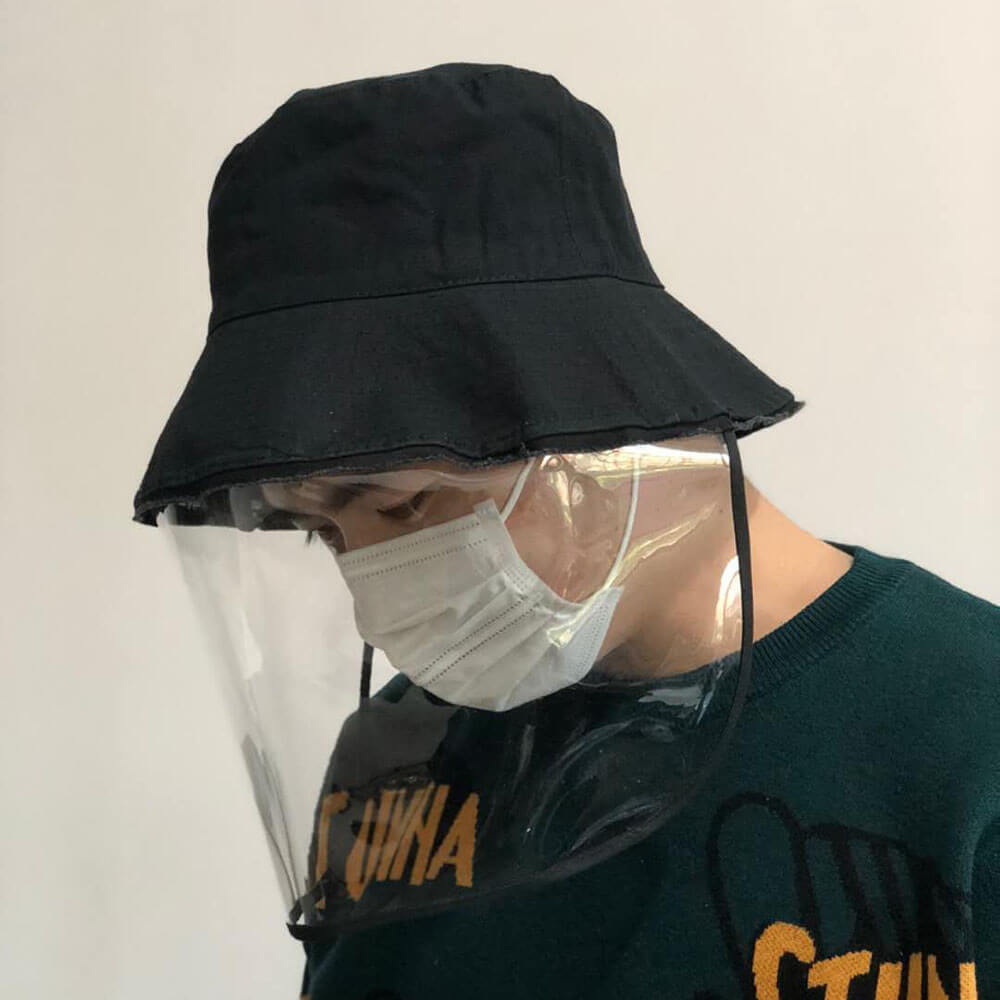 Factory Supply Anti Virus Protective Cap Face Mask Fisherman Hat HL20Z016-1