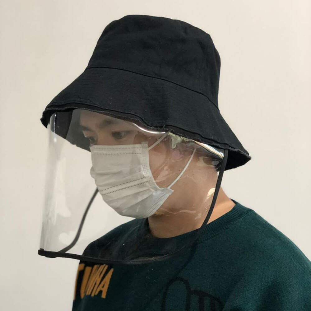 Factory Supply Anti Virus Protective Cap Face Mask Fisherman Hat HL20Z016-2