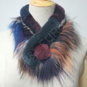 fur scarf wholesale manufacturer - HL22W004