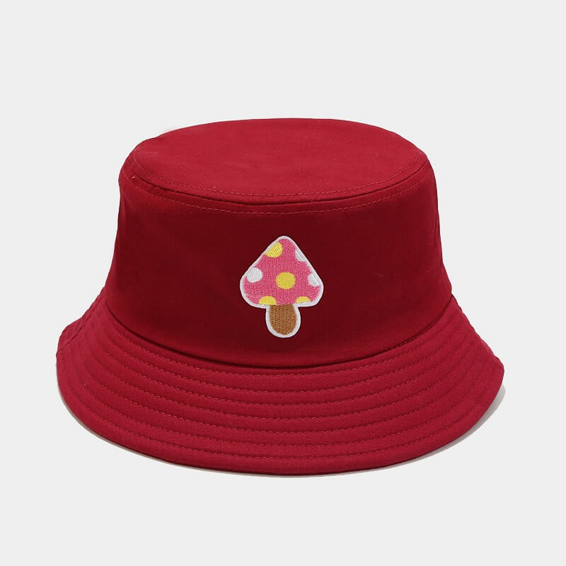 Cute Mushroom Pattern Bucket Hats