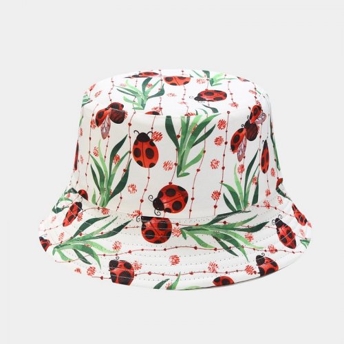 Ladybird Pattern Bucket Hats Wholesale