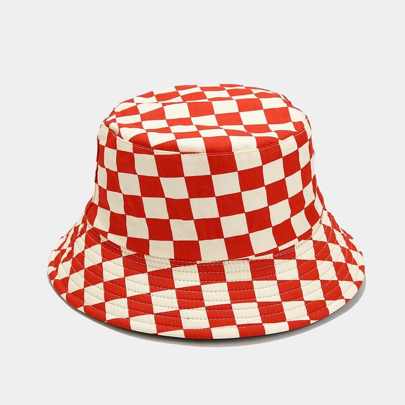 Grid Pattern Bucket Hats