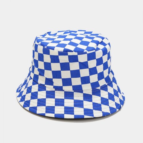 Grid Pattern Bucket Hats