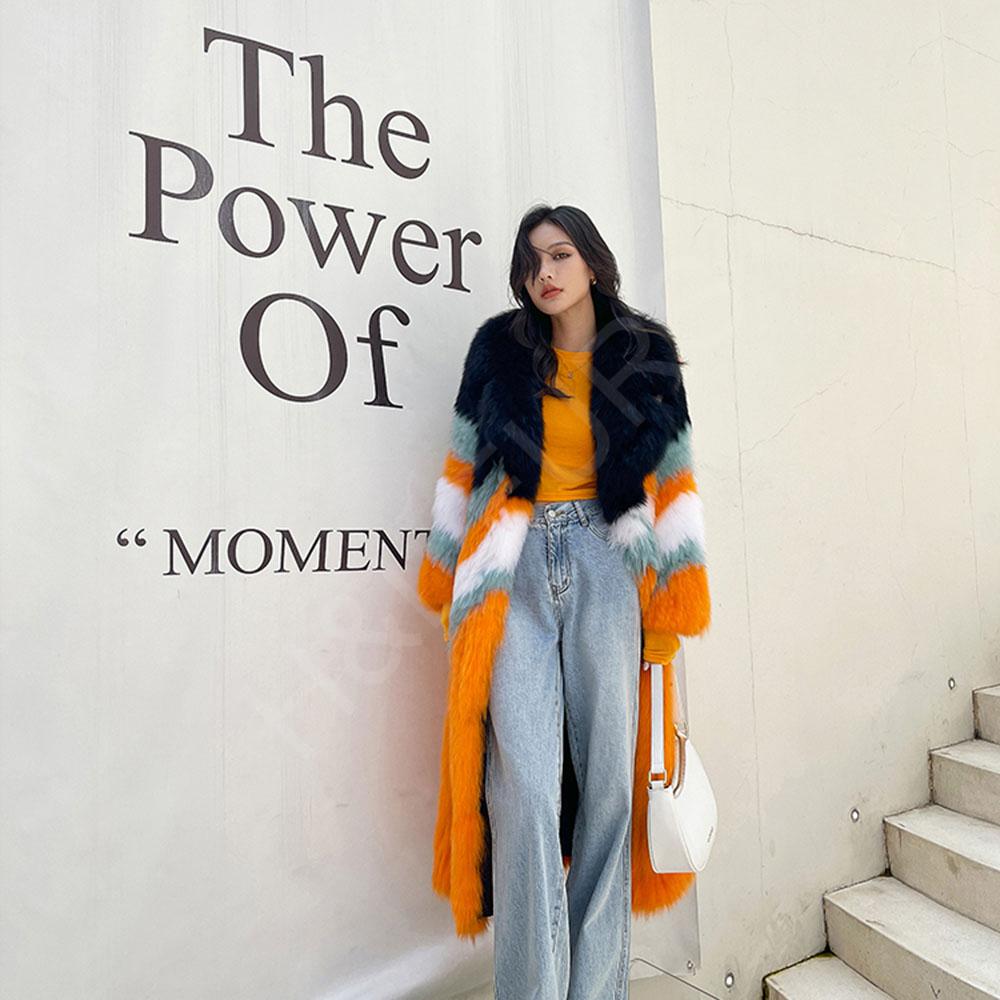 HL22G039 Fox Fur Jacket Wholesale-1