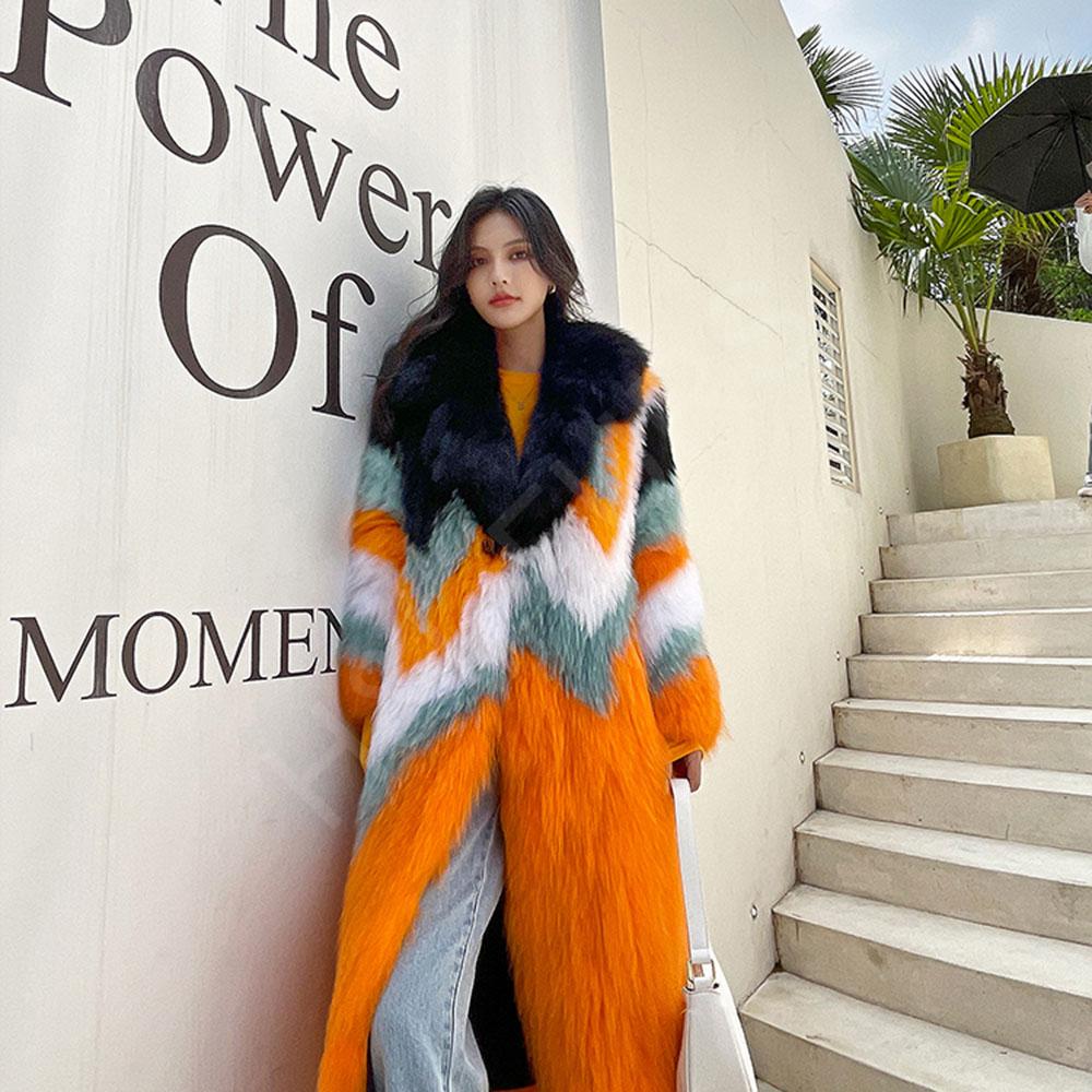 HL22G039 Fox Fur Jacket Wholesale-4