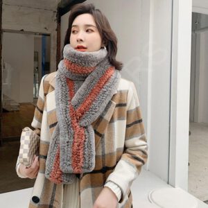 fur scarf wholesale manufacturer - HL23W007