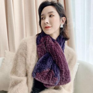 fur scarf wholesale manufacturer - HL23W008