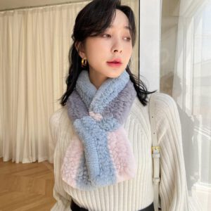 fur scarf wholesale manufacturer - HL23W009