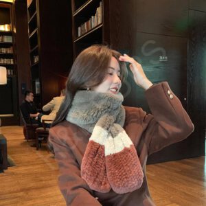 fur scarf wholesale manufacturer - HL23W011