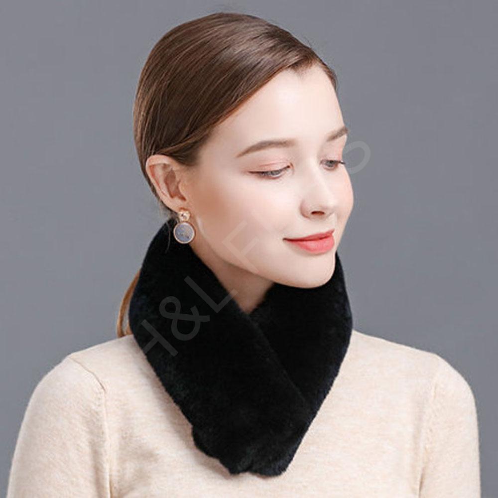 Minimalist Design Rex Rabbit Fur Scarf Real Fur Wholesale | Boutique Supply - Image 8